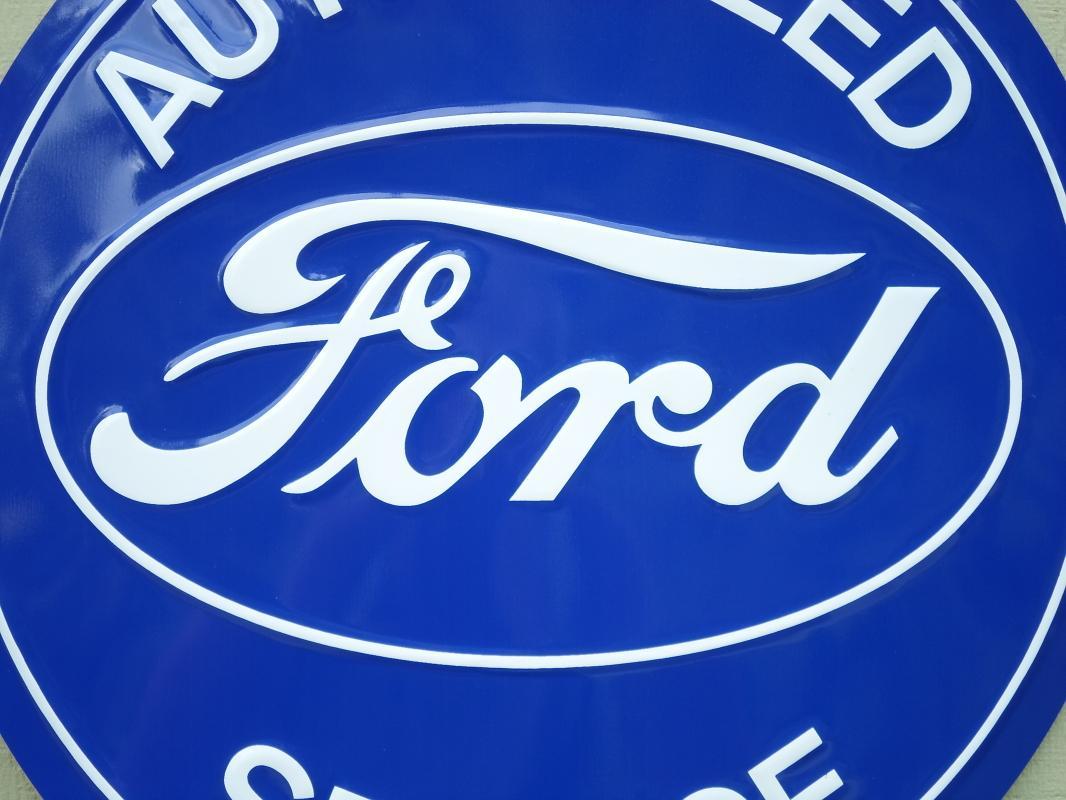 OUR LARGEST AUTHORIZED FORD SERVICE GARAGE SIGN / LOW SHIPPING COST