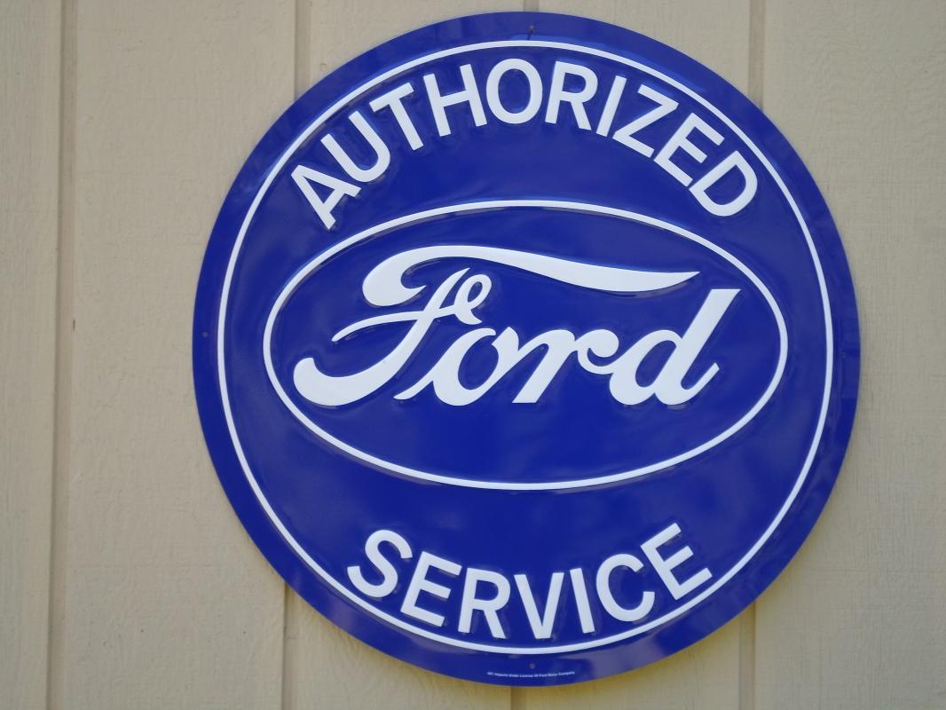 OUR LARGEST AUTHORIZED FORD SERVICE GARAGE SIGN / LOW SHIPPING COST
