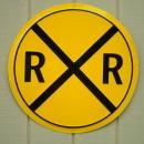 OUR LARGEST RAILROAD HIGHWAY METAL SIGN / MADE IN USA