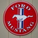 OUR LARGEST FORD MUSTANG PONY METAL SIGN // MADE IN USA
