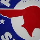 OUR LARGEST PONTIAC AUTHORIZED SERVICE METAL GARAGE SIGN // MADE IN USA