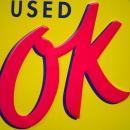 OUR LARGEST OK USED CARS LOT METAL SIGN // MADE IN USA