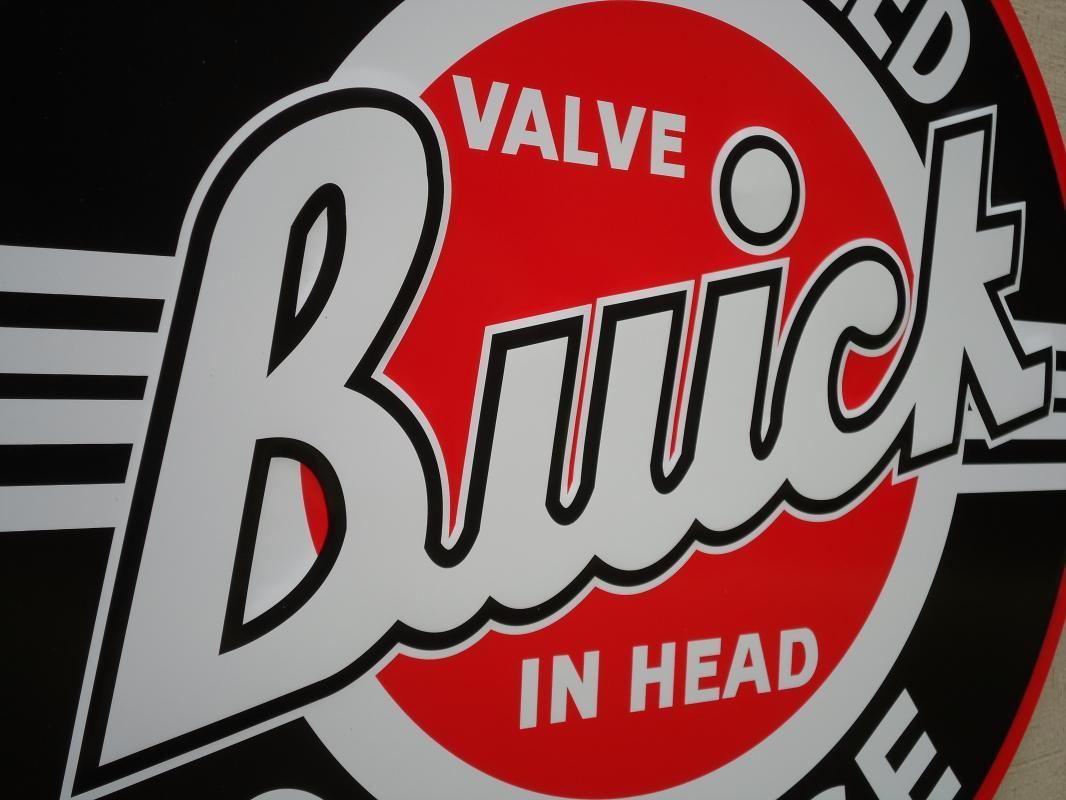 OUR LARGEST BUICK AUTHORIZED SERVICE GARAGE METAL SIGN // MADE IN USA