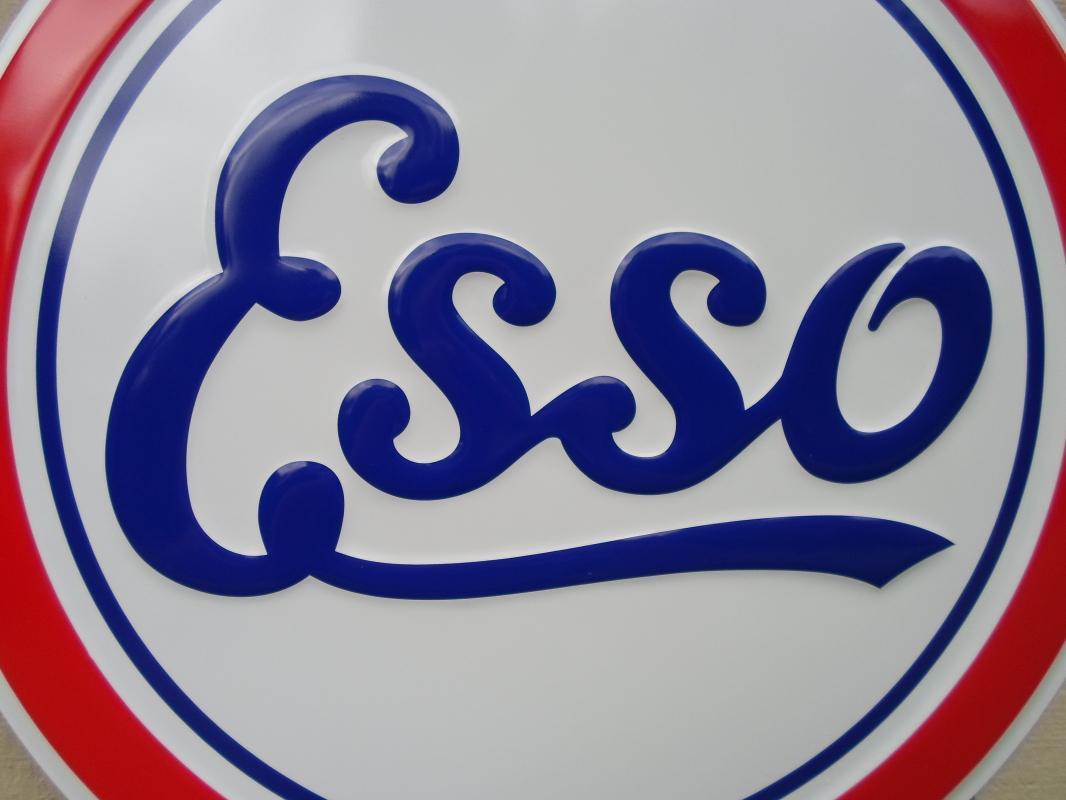 OUR LARGEST ESSO GAS & OIL SERVICE METAL SIGN // MADE IN USA