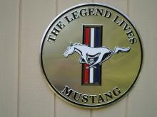OUR LARGEST FORD MUSTANG THE LEGEND LIVES GASOLINE SIGN