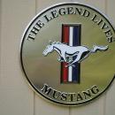 OUR LARGEST FORD MUSTANG THE LEGEND LIVES GASOLINE SIGN