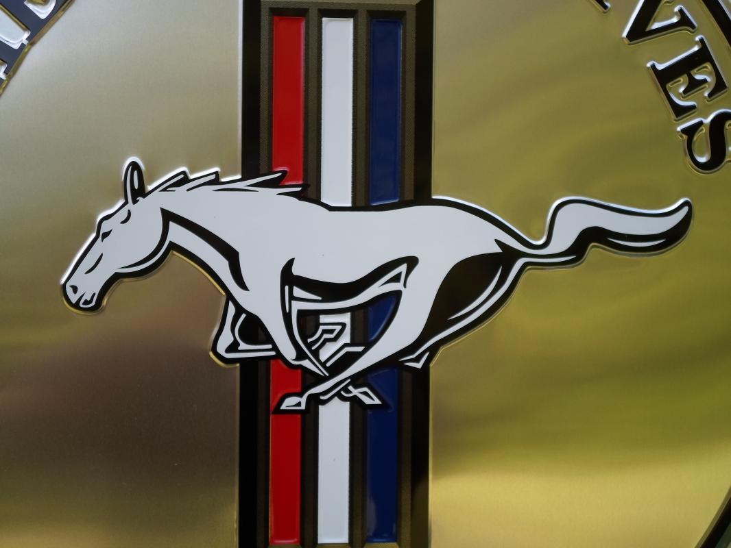 OUR LARGEST FORD MUSTANG THE LEGEND LIVES GASOLINE SIGN