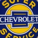 LOT OF FOUR OF OUR LARGEST SIGNS, CHEVROLET, CORVETTE & OK USED CARS - FREE SHIPPING