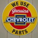 LOT OF FOUR OF OUR LARGEST SIGNS, CHEVROLET, CORVETTE & OK USED CARS - FREE SHIPPING
