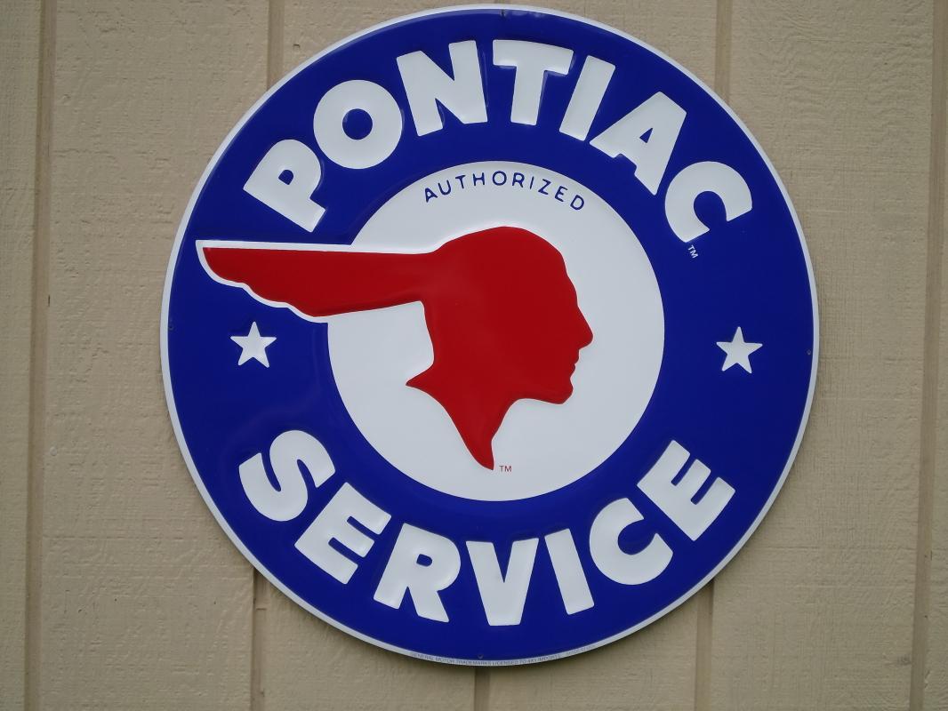 LOT OF FIVE OF OUR LARGEST GENERAL MOTORS SIGNS - FREE SHIPPING