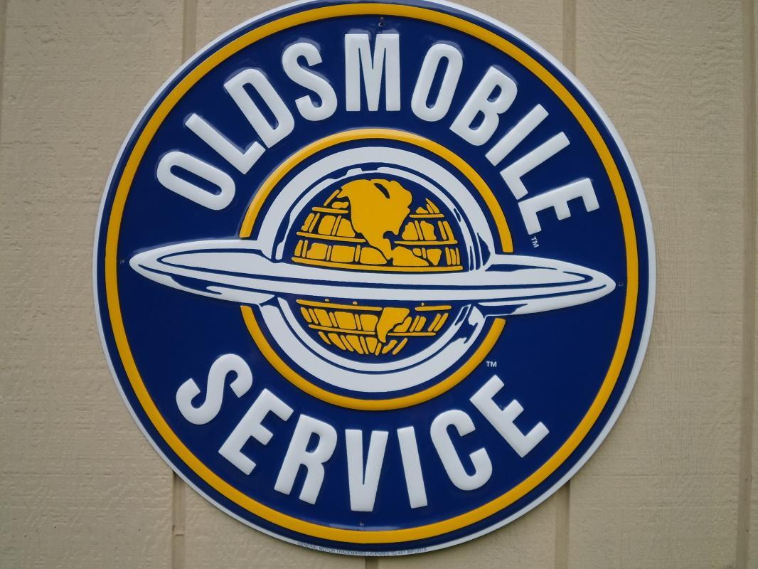 LOT OF FIVE OF OUR LARGEST GENERAL MOTORS SIGNS - FREE SHIPPING