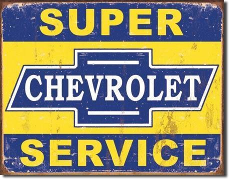 Super Chevrolet Service Metal Sign / FREE SHIPPING