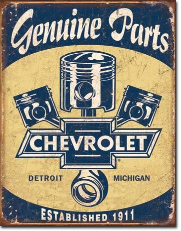 Genuine Chevrolet Parts Metal Sign / FREE SHIPPING