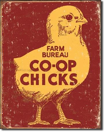 Farm Bureau CO-OP Chicks Sign / FREE SHIPPING