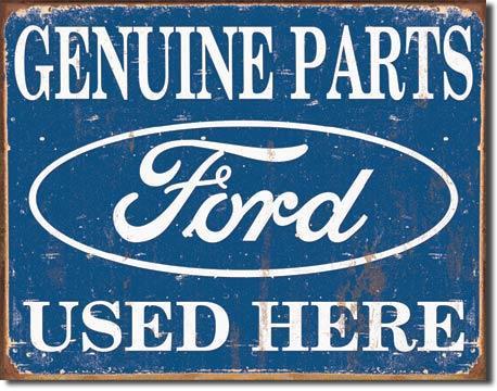 Genuine Ford Parts Metal Sign / FREE SHIPPING