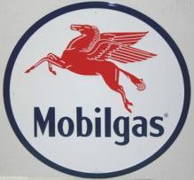 LOT OF ALL ( 3 ) OF OUR LARGEST GAS & OIL SIGNS, MOBIL - ESSO & GULF - FREE SHIPPING