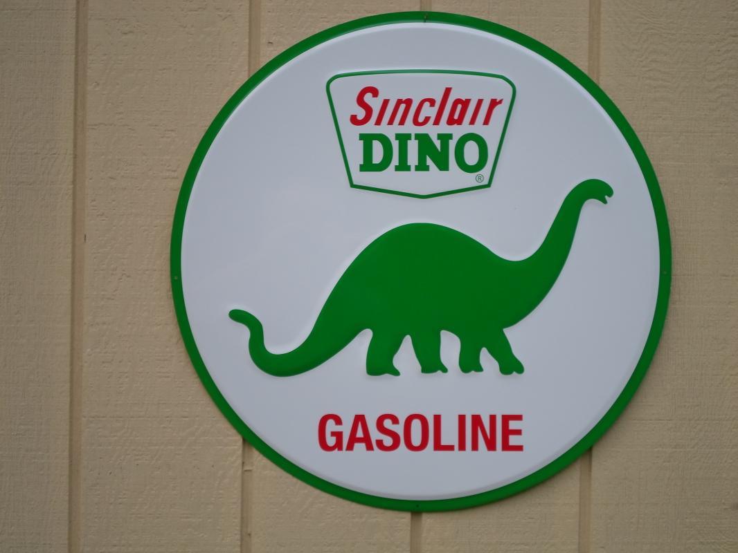 LOT OF ALL ( 3 ) OF OUR LARGEST GAS & OIL SIGNS, MOBIL - SINCLAIR & GULF - FREE SHIPPING