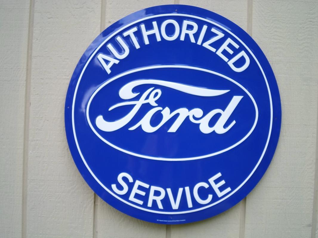 LOT OF ALL ( 3 ) OF OUR LARGEST FORD MOTOR COMPANY SIGNS- FREE SHIPPING