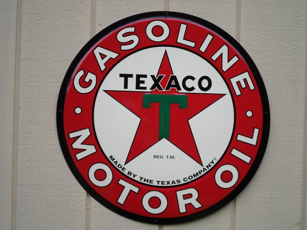 LOT OF ALL ( 7 ) OF OUR LARGEST GAS & OIL SIGNS, MOBIL - ESSO & GULF - FREE SHIPPING