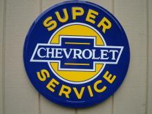 LOT OF THREE OF OUR LARGEST GENERAL MOTOR CHEVROLET CORVETTE SIGNS -- FREE SHIPPING