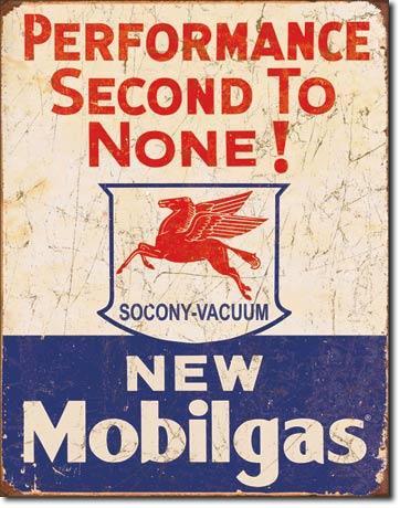 MOBILGAS & OIL SIGN -- FREE SHIPPING