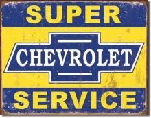 SUPER CHEVROLET SERVICE SIGN -- FREE SHIPPING