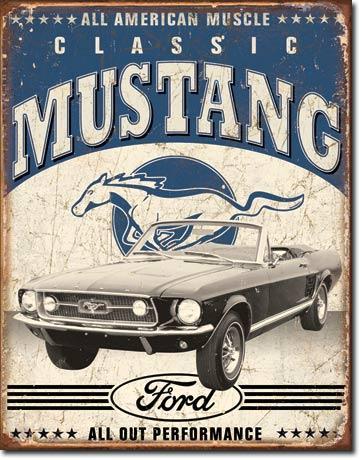 CLASSIC MUSTANG SIGN -- FREE SHIPPING