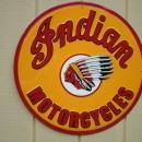 OUR LARGEST INDIAN MOTORCYCLE SIGN -