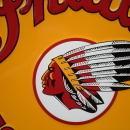 OUR LARGEST INDIAN MOTORCYCLE SIGN -