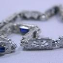 Exquisite Antique 14 Karat White Gold Bracelet-7