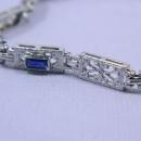 Exquisite Antique 14 Karat White Gold Bracelet-7