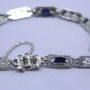 Exquisite Antique 14 Karat White Gold Bracelet-7
