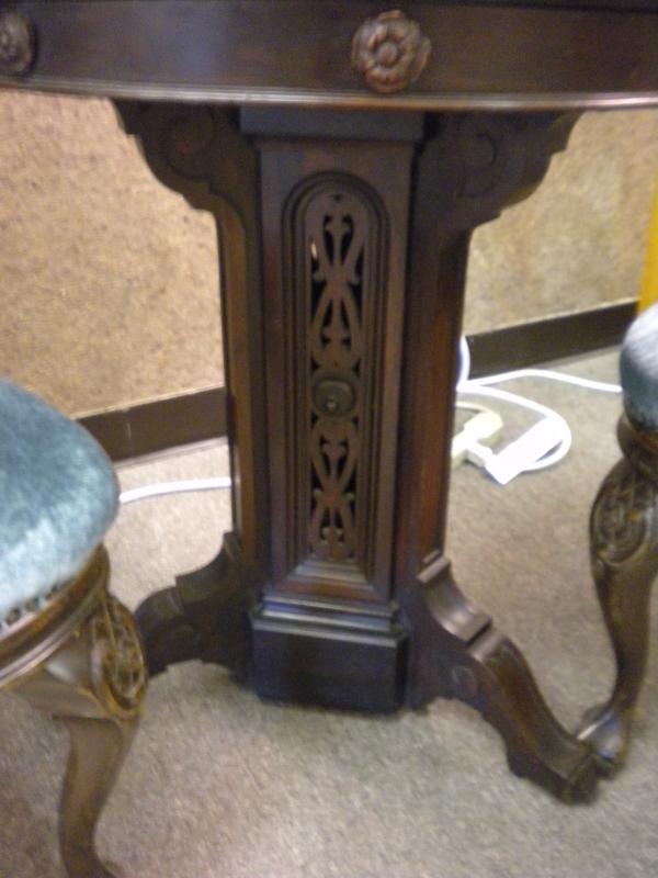 Victorian Rosewood Marble Top Table