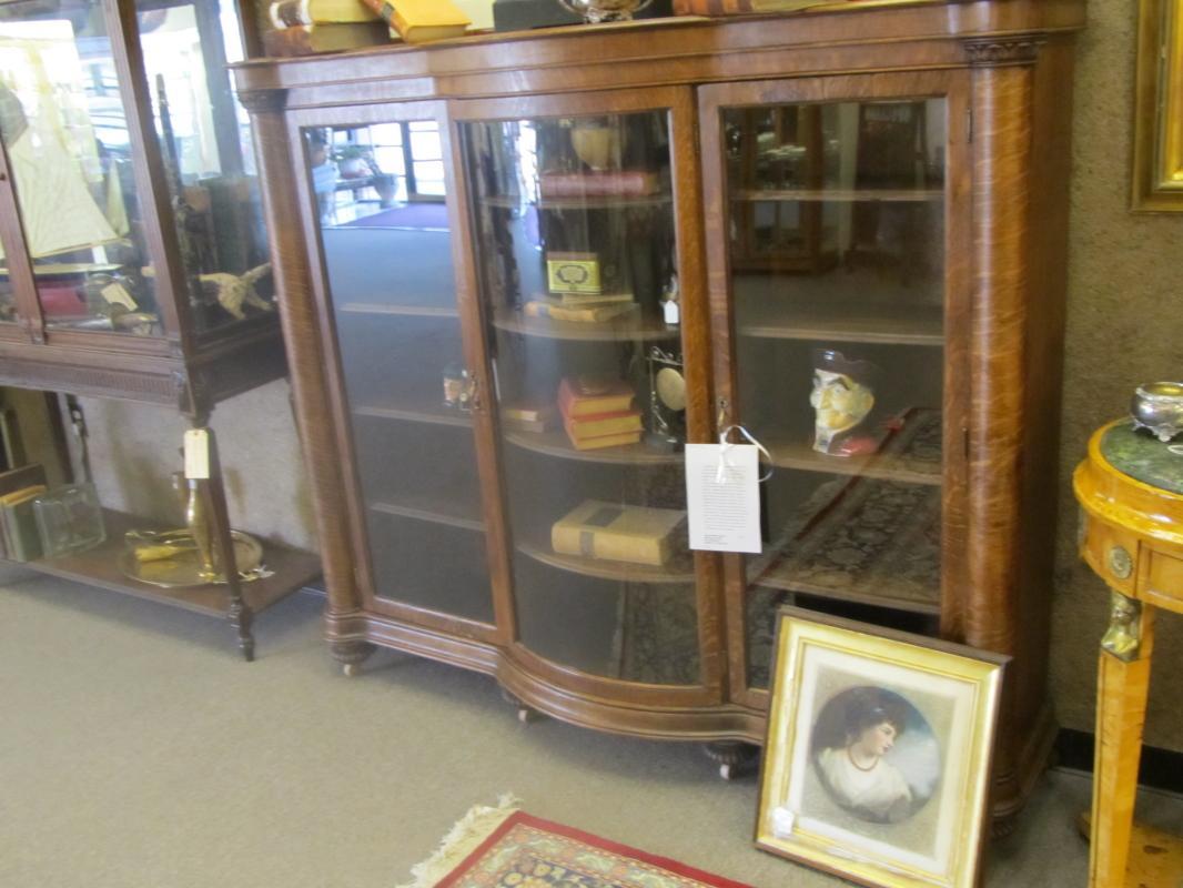American Oak Bookcase, 3 Doors