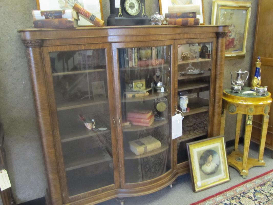 American Oak Bookcase, 3 Doors