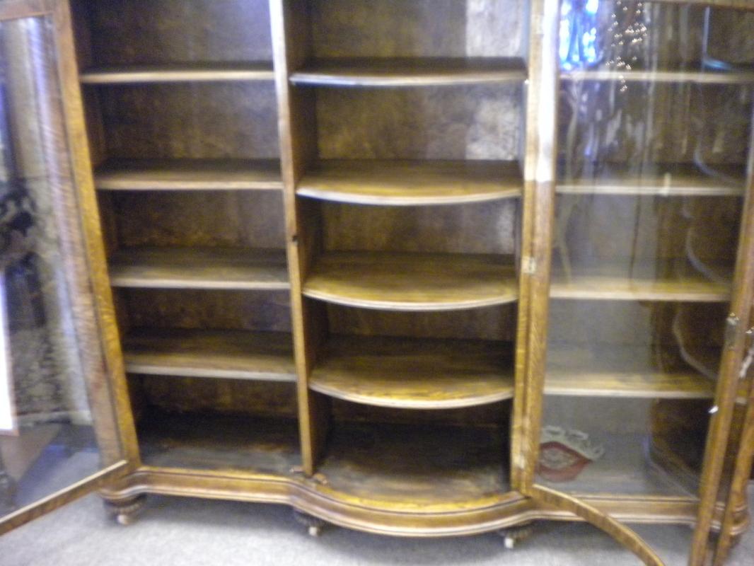 American Oak Bookcase, 3 Doors