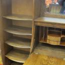 American Oak Side By Side Secretary With Hood
