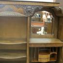 American Oak Side By Side Secretary With Hood