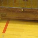 American Oak Bookcase, Globe Wernicke, 5 Stacks, Mission With Leaded Glass Doors