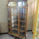 American Oak Corner China Cabinet