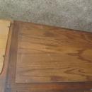 American Oak Corner China Cabinet