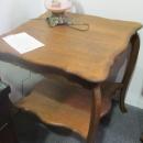 American Oak Square Parlor Table (Scalloped top)