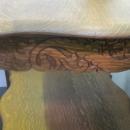 American Oak Square Parlor Table (Scalloped top)