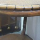 American Oak Parlor Table (Round with Gadrooning)