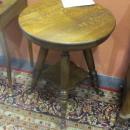 American Oak Parlor Table (Round, Small, Clawfeet)
