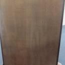 American Oak Curved Glass China/Curio Cabinet (half moon shaped mirror crown)