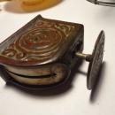 TIFFANY STUDIOS BRONZE ZODIAC PATTERN DESK SCALE LCT - GREAT PATINA- RARE PIECE