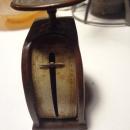 TIFFANY STUDIOS BRONZE ZODIAC PATTERN DESK SCALE LCT - GREAT PATINA- RARE PIECE