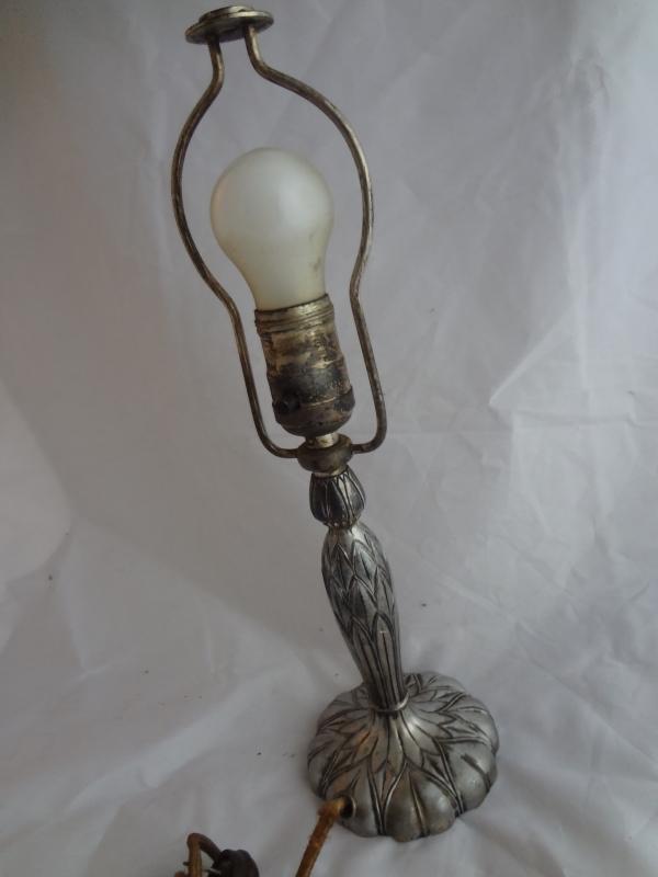 Antique Pairpoint Silver Plated Lamp Base