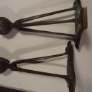 ANTIQUE Signed Bronze TIFFANY Studios 1905-1906 New York Tripod Candlesticks